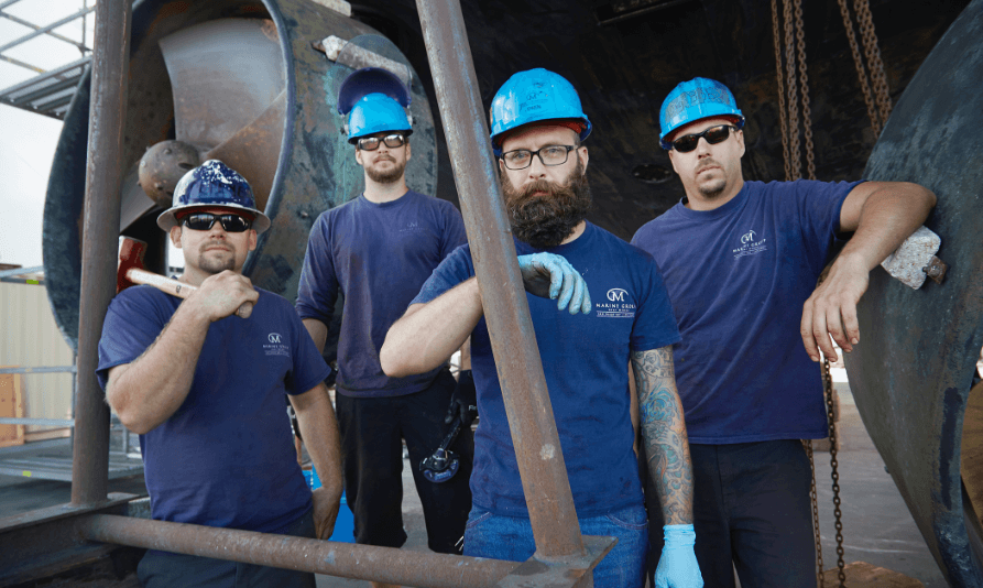 The crew of Marine Group Boat Works