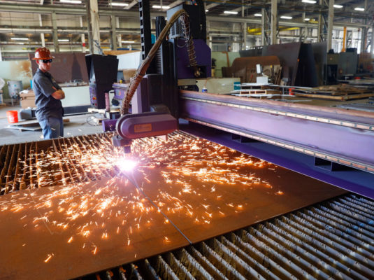 metal cutting for a boat