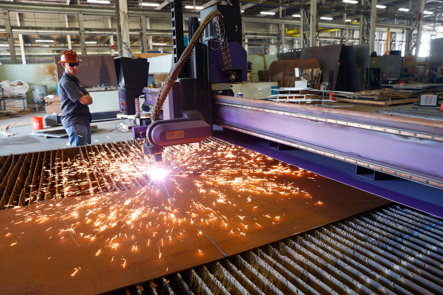 metal cutting for a boat