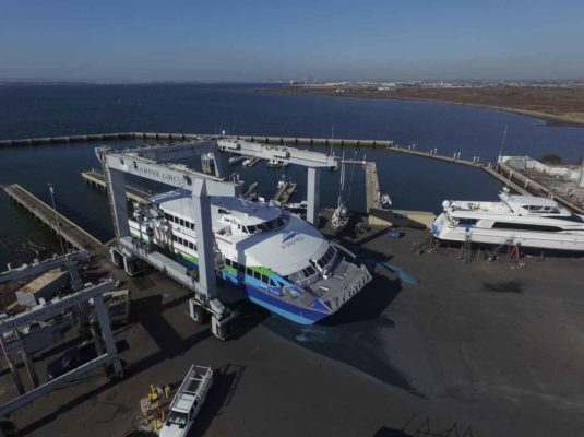 Ferry out of water