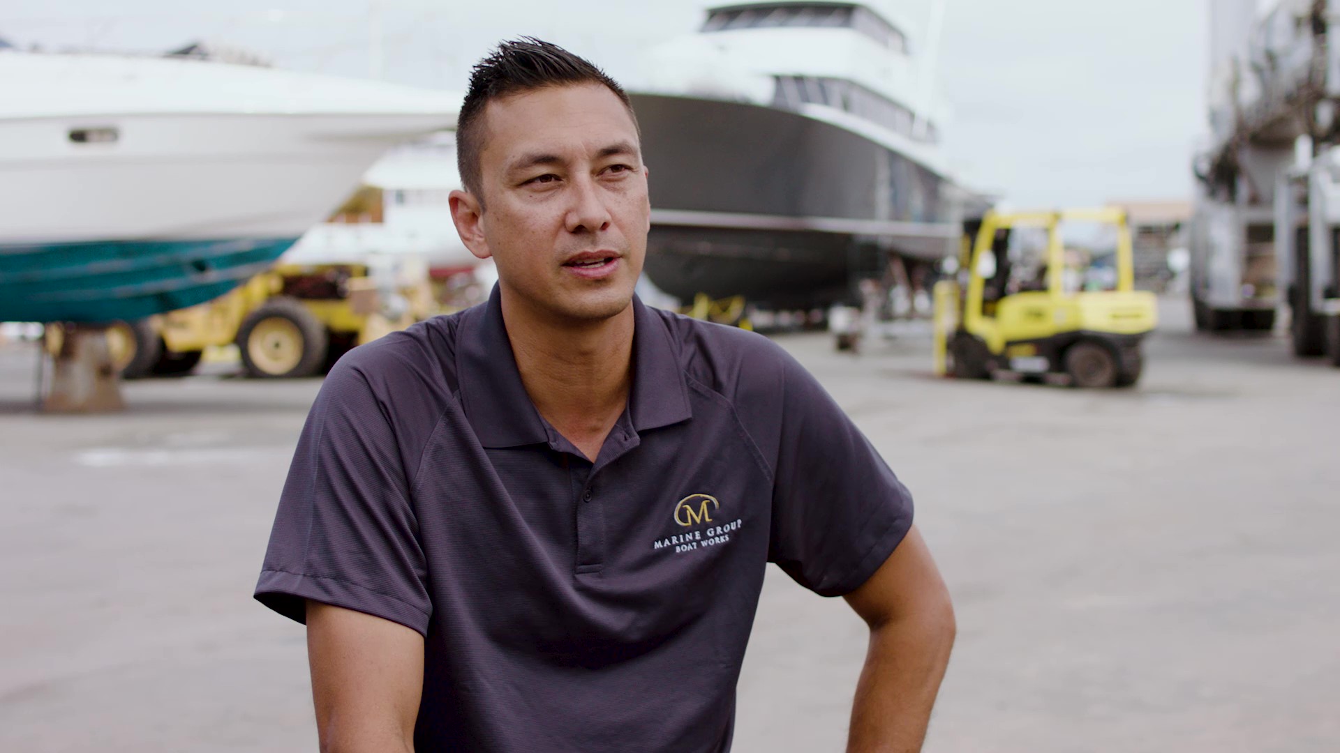 Still captured from the Work the Waterfront video featuring MGBW employee, Paul Snay.